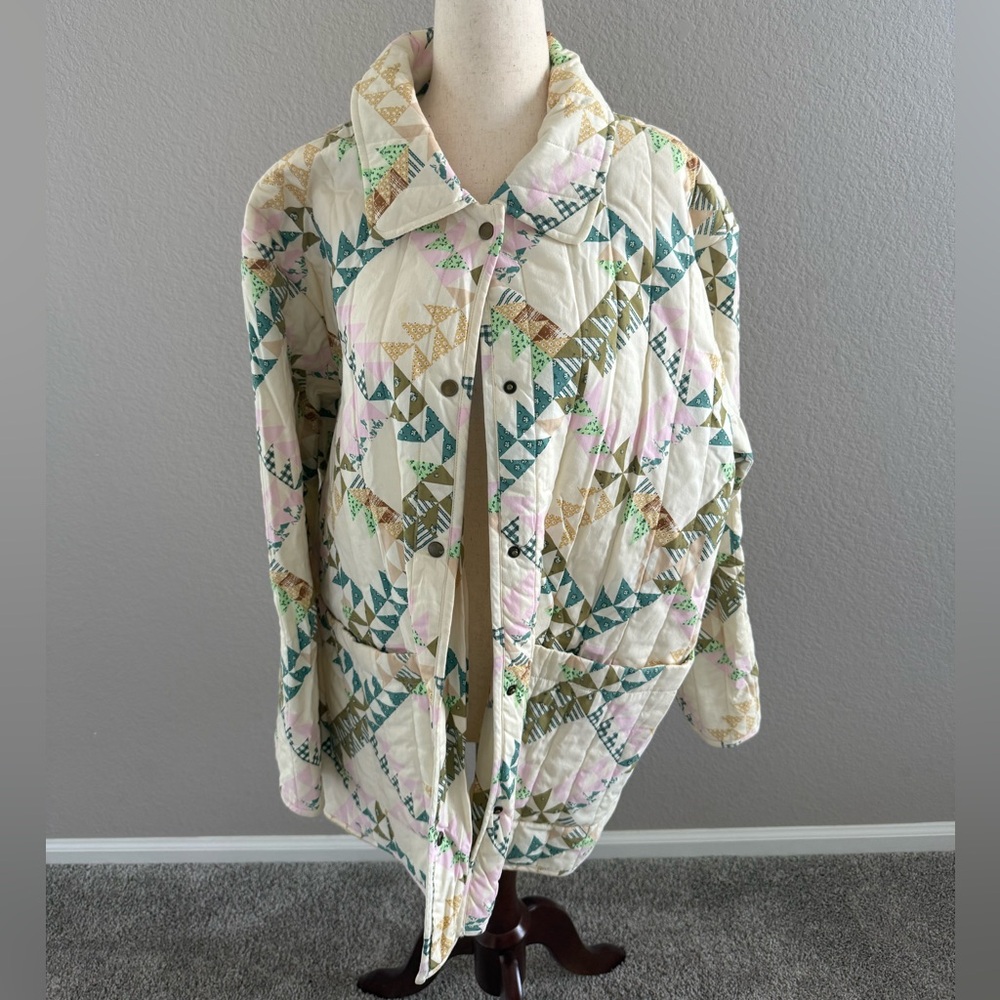 Universal Thread Multicolor Quilted Jacket - Picture 3 of 6